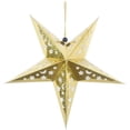 thumbnail image 1 of 45 cm Papel de Pascua Decoración navideña Estrellas 3D Estrella de Adviento Colgante decorativo para árbol de Navidad para decoraciones de árboles de Navidad Decoraciones colgantes para fiestas Oro, 1 of 6