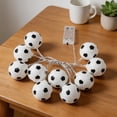 thumbnail image 7 of Fairy Lights Battery Operated, Lights for Room Decor, Soccer Party Decorations, 60 Inch Football Design String Lights, Battery Operated Led Glow Decor for Student Bedroom, Game, 7 of 7