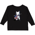 thumbnail image 3 of Inktastic US Flag Westie Boys or Girls Long Sleeve Toddler T-Shirt, 3 of 5