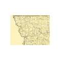 thumbnail image 4 of Railroad Map - Missouri Railway Mail Service - Galbraith 1897 - Vintage Wall Art, 4 of 4