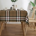 thumbnail image 3 of Rectangle Table Cloth, Thomson Camel Tartan Resistant Washable Tablecloth Decorative Table Cover for Dining, Indoor and Outdoor, 3 of 6