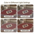 thumbnail image 7 of ODIKA 4'x6' Ultra-Soft Area Rug, Vintage Ornate Web Border Carpect Deepburgundy Pink Maroon Traditional None Washable, Bare feet friendly, Silk-Touch for Bedroom Home office, 7 of 7