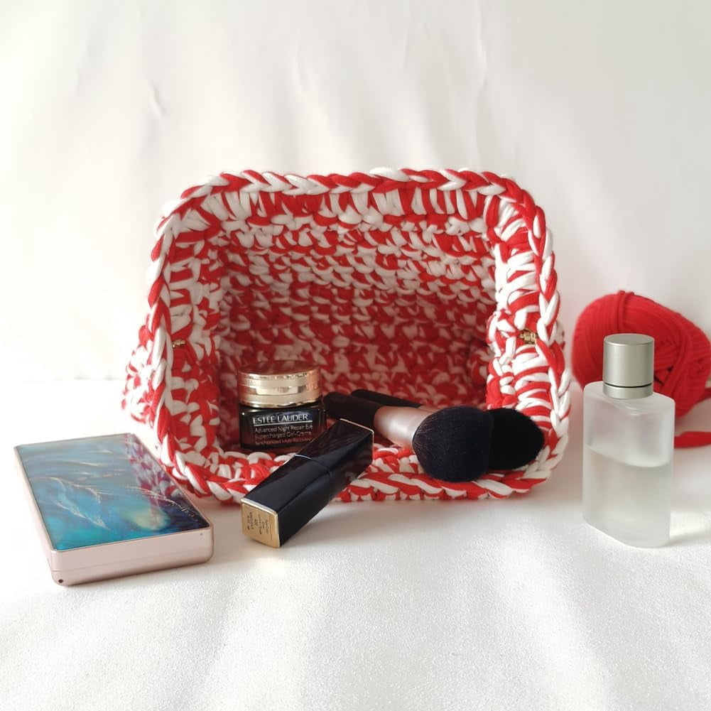 Summer Beach Clutch Purses for Women Woven Crochet Handbags Dumpling Clutch Ruched Cloud Purse Casual Colorblock Bag