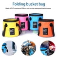 thumbnail image 2 of 12L Collapsible Bucket with Handle, Multifunctional Foldable Water Container, Car Wash Bucket Foldable Water Storage Container for Camping Fishing Beach Gardening, 2 of 8