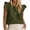 Army Green, variant on Blouses for Women Dressy Casual Lace Ruffle Cap Sleeve Tops Summer Eyelet Floral Embroidered Cute Boho Shirts