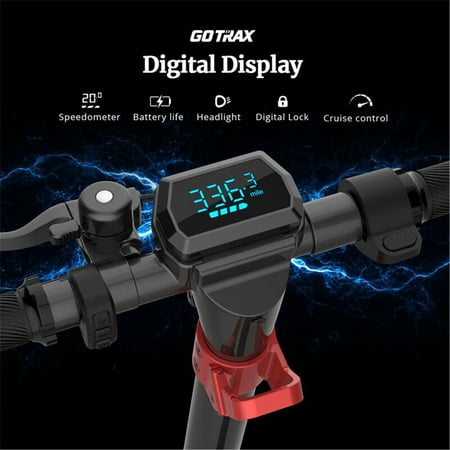 GoTrax - G4 Commuting Electric Scooter w/ 25mi Max Operating Range & 20 Max Speed - Black