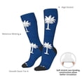 thumbnail image 5 of Knee High Socks for Women South Carolina Flag Pattern Long Tube Sock Uniform Socks, 5 of 7