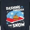 thumbnail image 3 of SpongeBob SquarePants - Dashing Through The Snow - Men's Crew Neck Fleece Pullover, 3 of 6