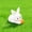 A, variant on QuanTara 2 Piece Mini Easter Figurines Set, 1.02x0.87in White Resin Rabbit Egg Ornaments, Cartoon Desktop Car Decor, Micro Landscape Decoration