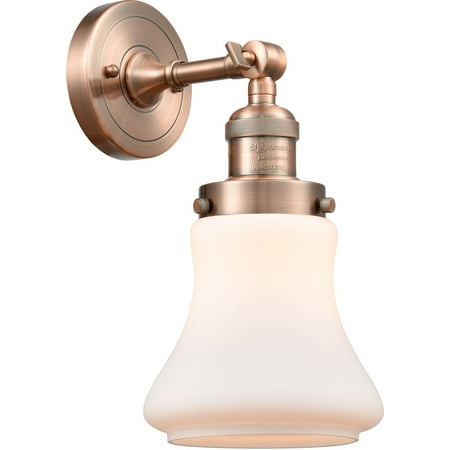 

Antique Copper Tone Wall Sconces 7 Wide Steel/Cast Brass/Glass Medium Base 1 Light Fixture