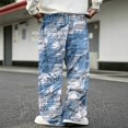 thumbnail image 7 of GrmtClth Men's Cargo Pants Outdoor Camouflage Breathable Loose Straight Leg Drawstring Waist Daily Wear Pants 5XL, 7 of 7