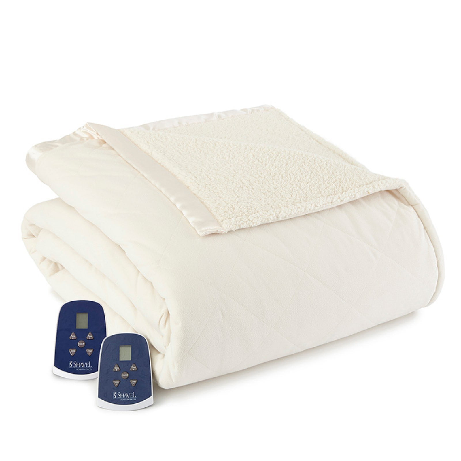 Shavel Home Products Micro Flannel® Reverse to Sherpa Electric Blanket