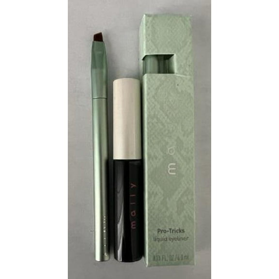Mally Pro-Tricks Liquid Eyeliner in Black with Brush, Full Size