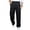 Black_015, variant on Domuza Men’s Dress Pants Casual Slim Fit Flat Front Trousers for Everyday Business and Daily Wear Light Gray 2XL