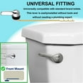 thumbnail image 6 of Trianu Alloy Universal Toilet Handle Replacement Kit Mount Toilet Tank Flush Handle with Stainless Steel Flapper Chain Side Mount Compatible with American Standard Toilet, 6 of 7