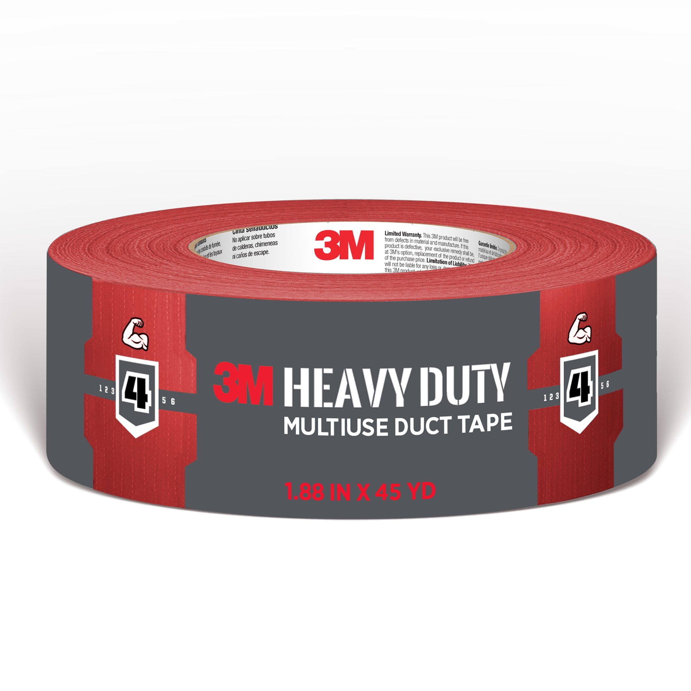 (2 pack) 3M Heavy Duty Red Duct Tape, 1.88 in. x 45 yd., 1 Roll