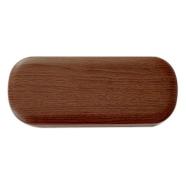 Portable Glasses Case Hard Wooden Grain Spectacle Frame Box Reading Glasses Sunglasses Holder Storage Case-Dark Brown