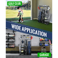 Mythinglogic Golf Bag Storage Garage Organizer,2 Golf Bags Storage