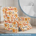 thumbnail image 3 of Kuiaobaty Pumpkin Paws Bone Recliner Chair Cover Large Heavy Duty Reclining Sofa Slipcover Nonslip Reclining Slipcover Breathable Recliner Couch Cover with Pocket for Pets Kids, 3 of 8