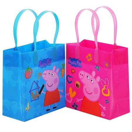 Peppa Pig Party Favor Goodie Small Gift Bags 12