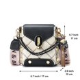 thumbnail image 3 of Bandolera Xiaoyu Small para mujer a la moda negra, 3 of 8