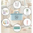thumbnail image 2 of Brabtod Minimalist Pet Cleaning Supply Caddy, Portable 4-Section Dog & Cat Grooming Organizer & Toy Storage Bin for Brushes, Combs & Pet Supplies- Blue, 2 of 7