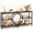 Rustic Brown-2-Pack, variant on Black 2-Pack 3-Tier Industrial Narrow Console Table Set for Entryway Living Room Foyer