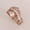 Rose Gold, variant on 2pcs/set Women Alloy Ring Diamond Crystal V-shaped Crown Wreath Flower Size 6-10-Rose Gold-8
