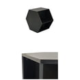 thumbnail image 5 of Modern Coffee Table, Hexagonal Small Coffee Table with Storage, Wood Coffee Table for Living Room, Wooden Coffee Table & End Table Side Table for Apartment, Black, 5 of 5