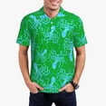 thumbnail image 5 of Yiaed Octopus1Print Men's Short Sleeve Polo Shirt,Golf Polo for Men Three-Button Golf Shirt Athletic Casual Collared T-Shirt- Large, 5 of 7