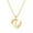 L, variant on 2024 Stainless Steel Gold 26 Letters Flower Necklace Adjustable Unisex Jewelry-B