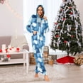 thumbnail image 7 of FORMRS Onesies Pajama for Adults Unisex Hoodie Winter Jumpsuit One Piece Sleepwear, Sizes S-2XL, Blue Pattern, 7 of 7