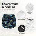 thumbnail image 4 of Gaeub Cartoon Dinosaur Print Women's Athletic Shorts,High Waisted Running Shorts,Pocket Sporty Short,Gym Elastic Workout Shorts-Small, 4 of 7