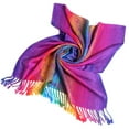 thumbnail image 3 of MSJUHEG Scarf Shawls And Wraps Women Lady Fashion Folk-Custom Retro Tassel Scarf Wrap Shawl Travel Scarves Silk Scarf Purple D, 3 of 8