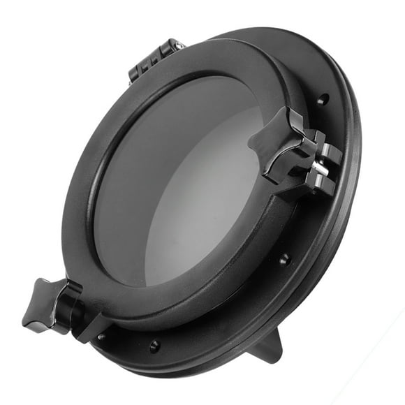 Boat Porthole,8in Opening Portlight Black Porthole Replacement Tempered Glass Porthole Luxury Finish