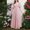 Pink, variant on Party Dresses for Women Oversized Boho Solid Print V-Neck Long Dress Chiffon Slim Fit Short Sleeve Faux-Wrap Beach Dress