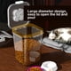 thumbnail image 2 of Ounissouiy Cubo de arroz con tapa Almacenamiento de alimentos de cocina Tarro sellado transparente Tanque de granos Caja de cereales Apilable para Organizadores de utensilios de cocina Transparente L, 2 of 6