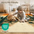 thumbnail image 4 of ODIKA Cowboy Sunset Landscape Vintage Southwestern Motifs Aztec Border Pet Friendly & Kids Safe Play for Playroom, Bedroom, Reading Nook, 4 of 7