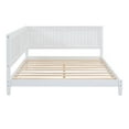 thumbnail image 2 of Llinc Store Full Size Wood Daybed Modern Sofa Bed Frame with Guardrail, White, Full Size, 2 of 10