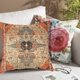 thumbnail image 4 of 2PCS Kashan Persian Rug Vintage Print Carpet Pillow Case Square Pillowcase Soft Throw Pillow Cover Home Decor for Living Room Couch Sofa Car Cushion Cover 16"X 16", 4 of 6