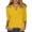Yellow#47, variant on DENGDENG Three Quarter Length Sleeve Tops for Women Loose Fit Casual V Neck Solid Shirts Petite Summer Elbow 3/4 Length Sleeve Tshirt Plus Size Lightweight Blouses Business Tunic Top XL
