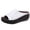 White, variant on Orthopedic Sandals for Women 2026 Summer Comfortable Leather Wedges Slides Platform Heel Arch Support Slip on Sandal White 9