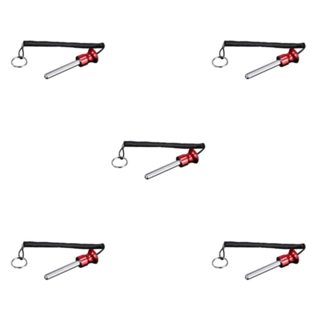 Transemion Universal Magnetic Weight Stack Pin for Versatile Fitness Training 10x80mm Red 5Set