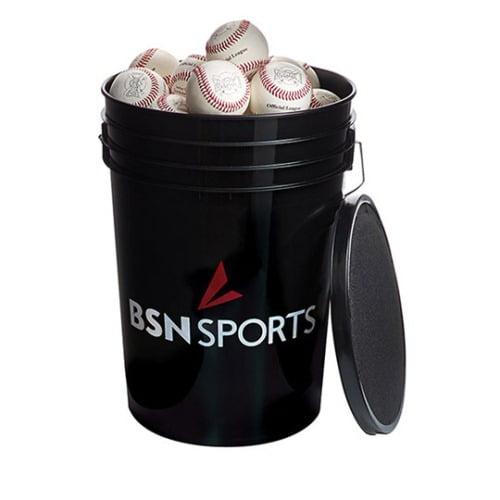 Mark 1 Official Baseballs in a Bucket 3 Dozen