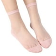 thumbnail image 1 of Women's Socks Solid Color Basic Crystal Stockings Color Selection Glass Stockings, 1 of 3