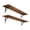 Rustic Brown, variant on Long Wall Shelves, 31.5 Inch Wall Mounted Shelves Set of 2, Easy-to-Install, Wall Storage Ledges with Sturdy Metal Brackets for Living Room, Bathroom, Bedroom, Kitchen, Rustic Brown