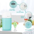 thumbnail image 4 of Secura Mini máquina para hacer helados para helado, sorbete, yogur helado, máquina para hacer helados electrónica automática de 0,4 cuartos de galón con cuchara mezcladora y libro de recetas, casera r, 4 of 5