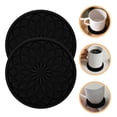 thumbnail image 1 of unbranded 12Ud Coasters Negros Antideslizantes Para Auto Con Para Proteger Portavasos Y, 1 of 8