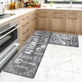 thumbnail image 1 of MeyJey Anti Fatigue Kitchen Rugs and Mats, 2 PCS Non-Slip Waterproof Runner Rug and Mat Set, Dark Gray, 1 of 11