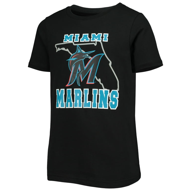 Miami Marlins Boys 4 18 SS Cttn Tee 9K3BXMBJG XL14 16